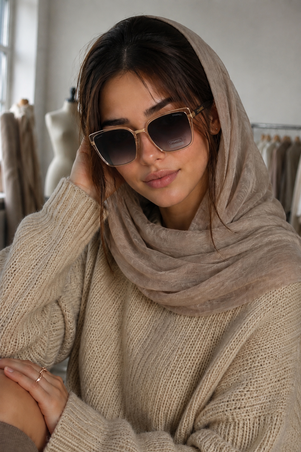عینک آفتابی  زنانه برنده CHANEL